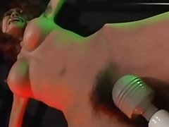 Petite азиатской связали и играл